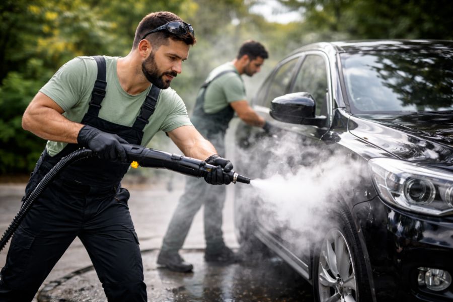 Eco Friendly Steam Car Wash